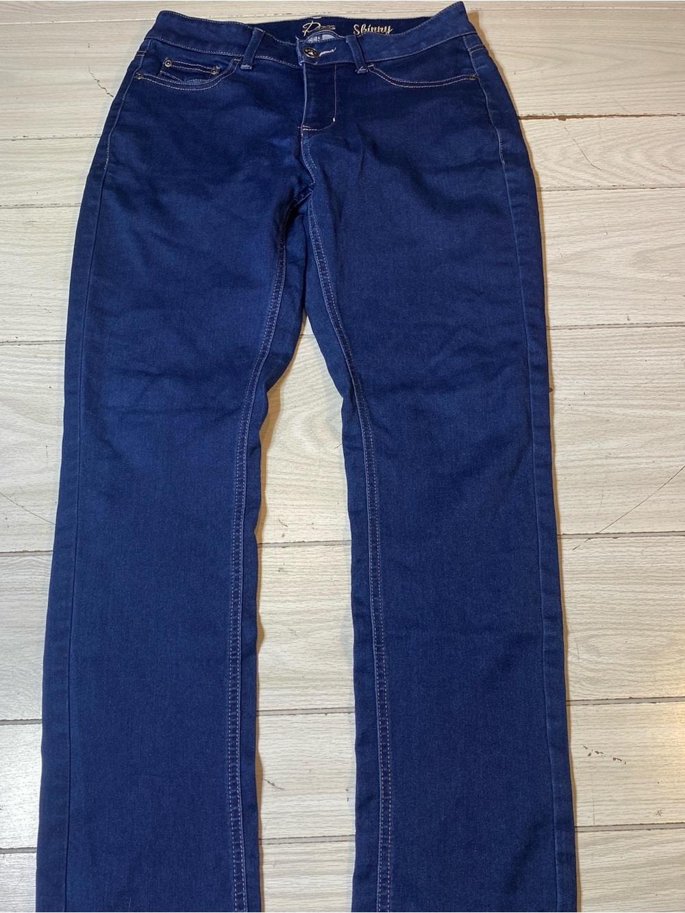 Reserve By Lee Dark Wash Mid Rise Skinny Stretch Jeans Womens Size 10M